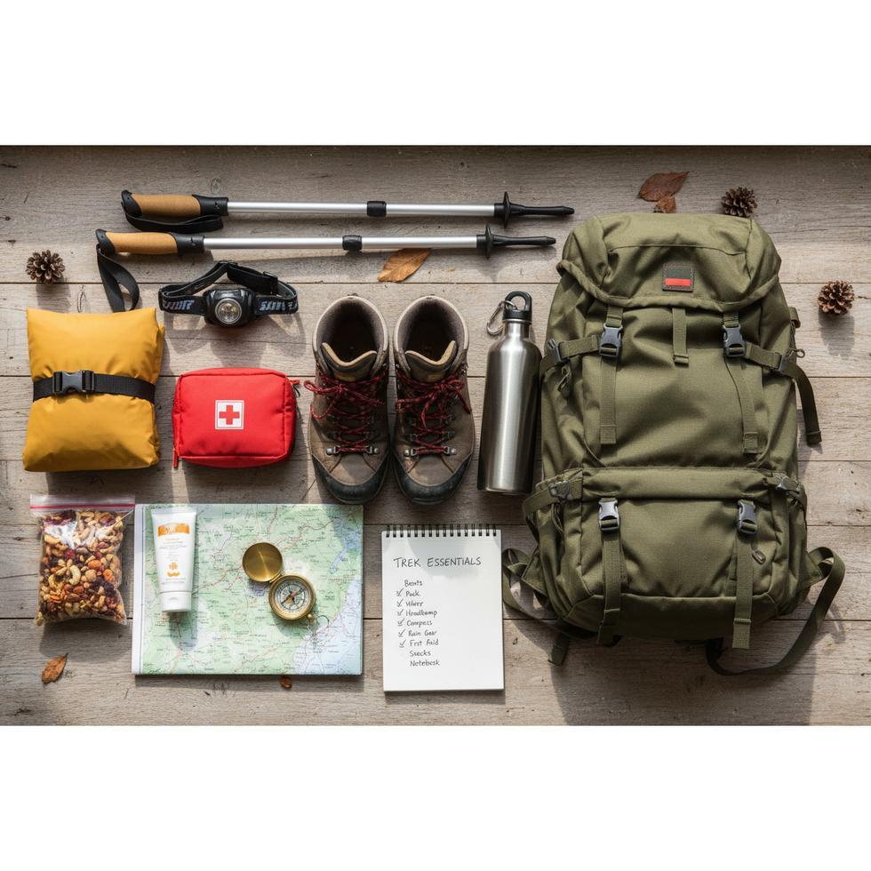 Backpacking checklist and gear