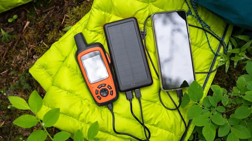 Phone and power bank hiking