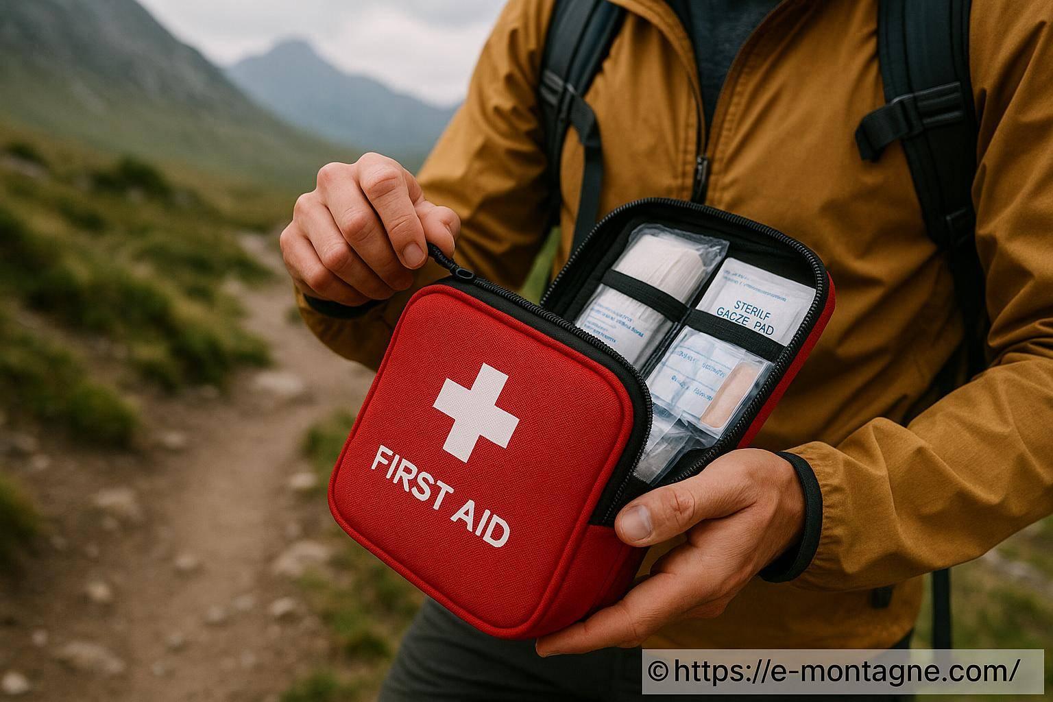 Compact hiking first aid kit