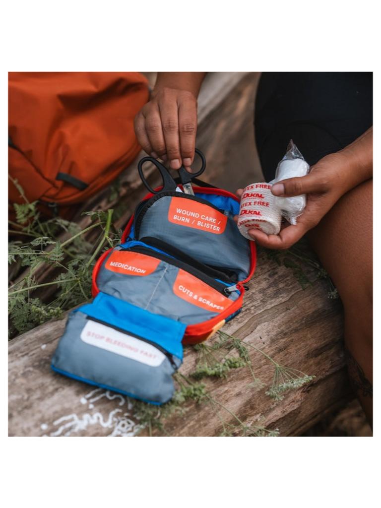 Compact wilderness first aid kit