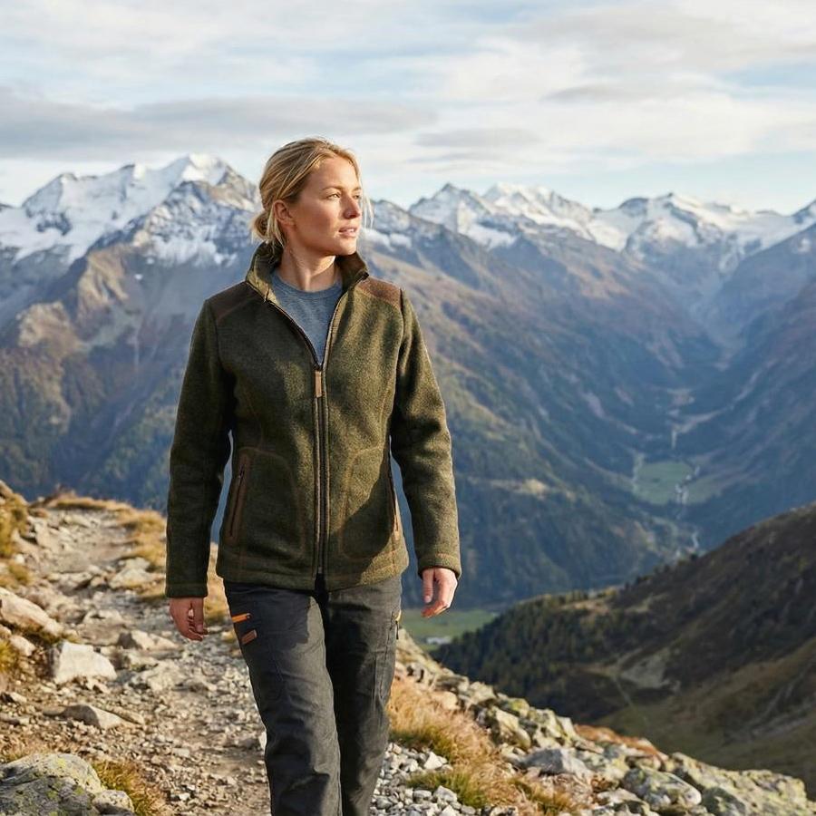 Fleece mid layer for fall hiking