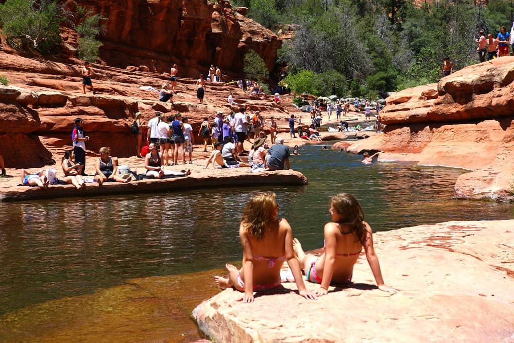 Oak Creek Canyon creek swimming spots