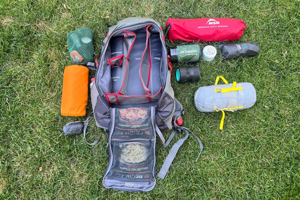 Backpacking stove food and cookware