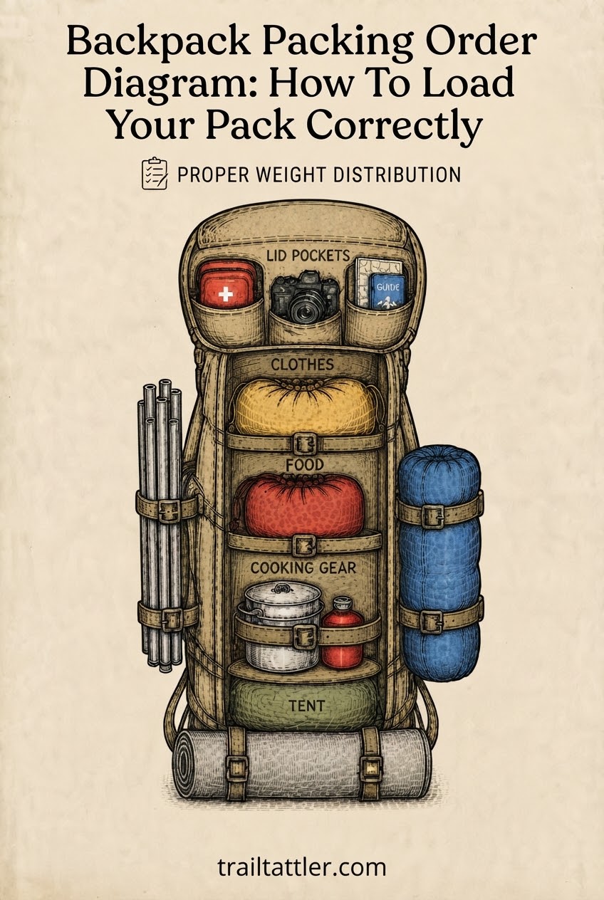 Backpack Packing Order Diagram How To Load Your Pack Correctly