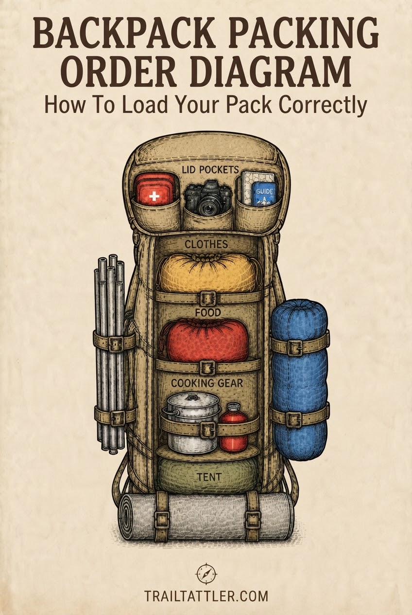 Backpack Packing Order Diagram How To Load Your Pack Correctly