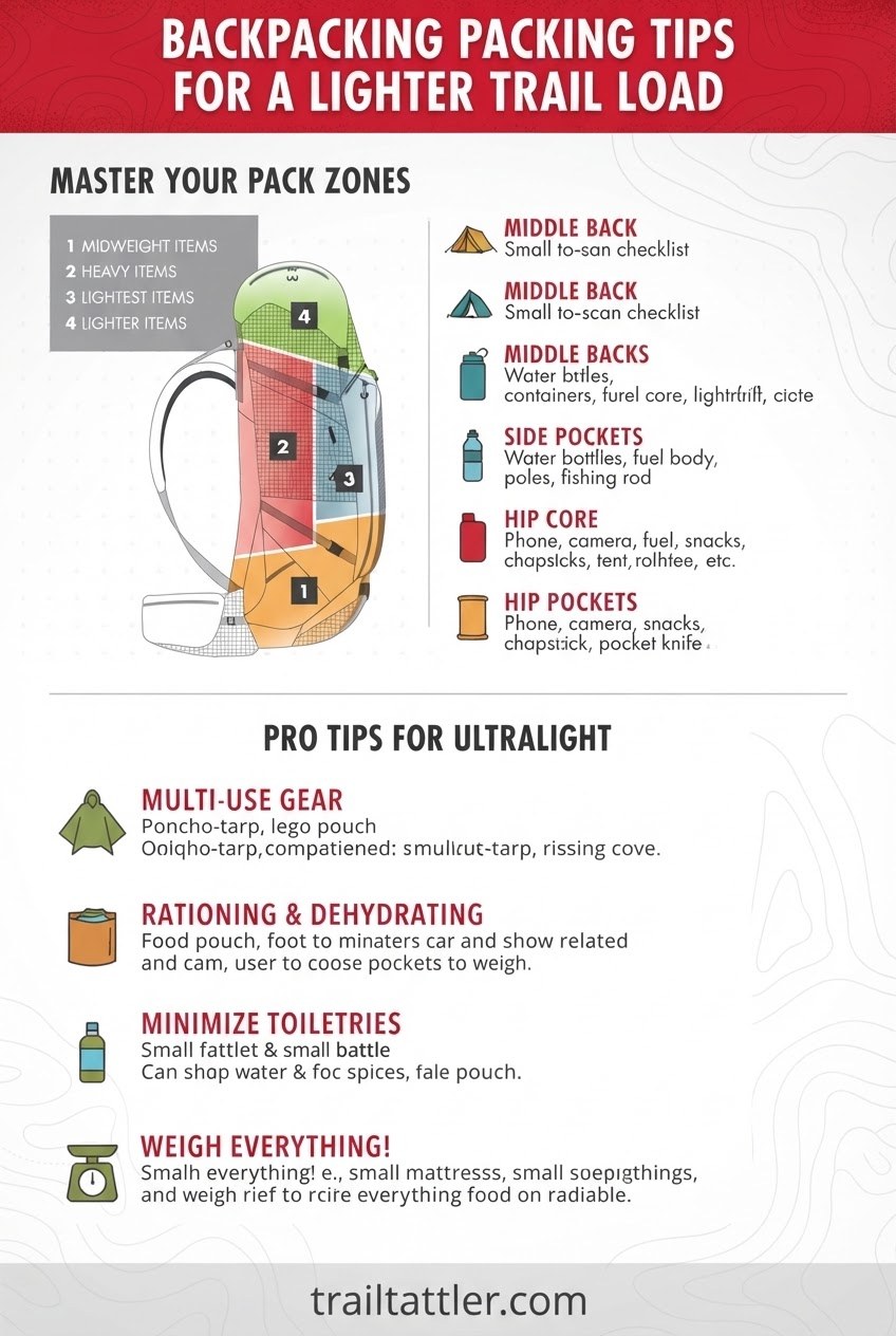 Backpacking Packing Tips for a Lighter Trail Load