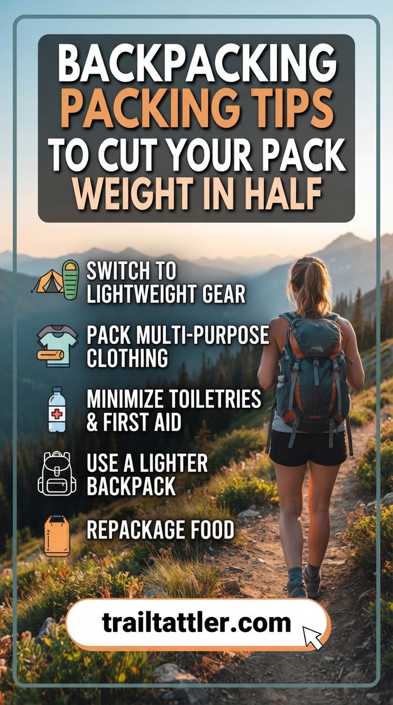 Backpacking Packing Tips to Cut Your Pack Weight in Half