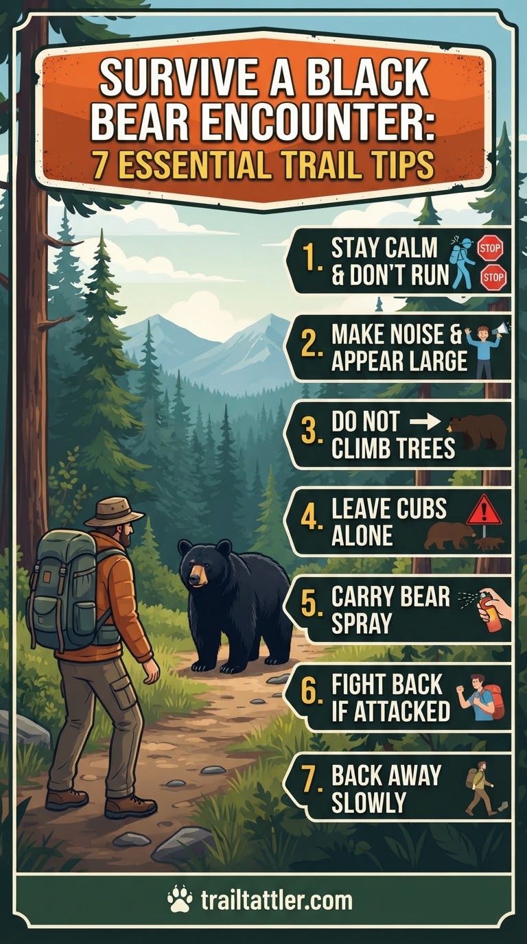 Survive a Black Bear Encounter: 7 Essential Trail Tips