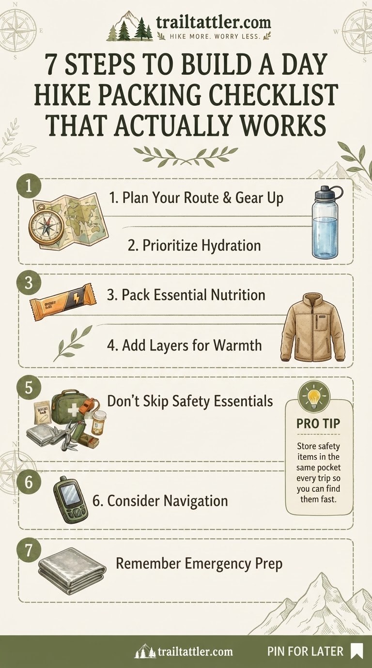 7 Steps To Build A Day Hike Packing Checklist That Actually