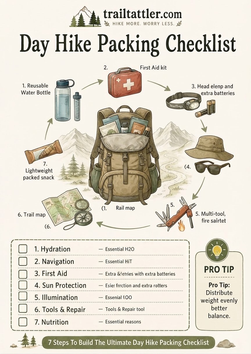 7 Steps To Build The Ultimate Day Hike Packing Checklist