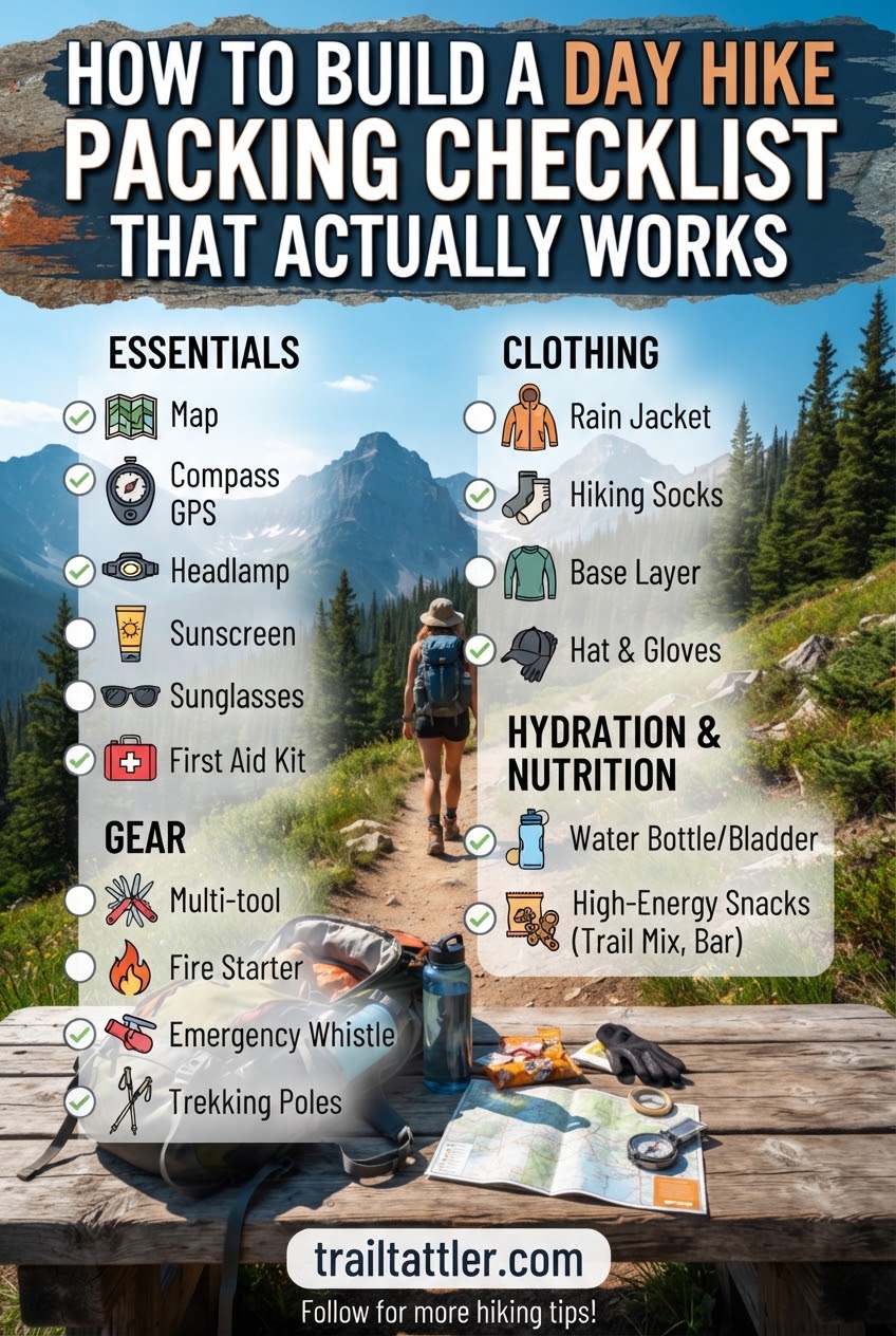 How to Build a Day Hike Packing Checklist That Actually Works