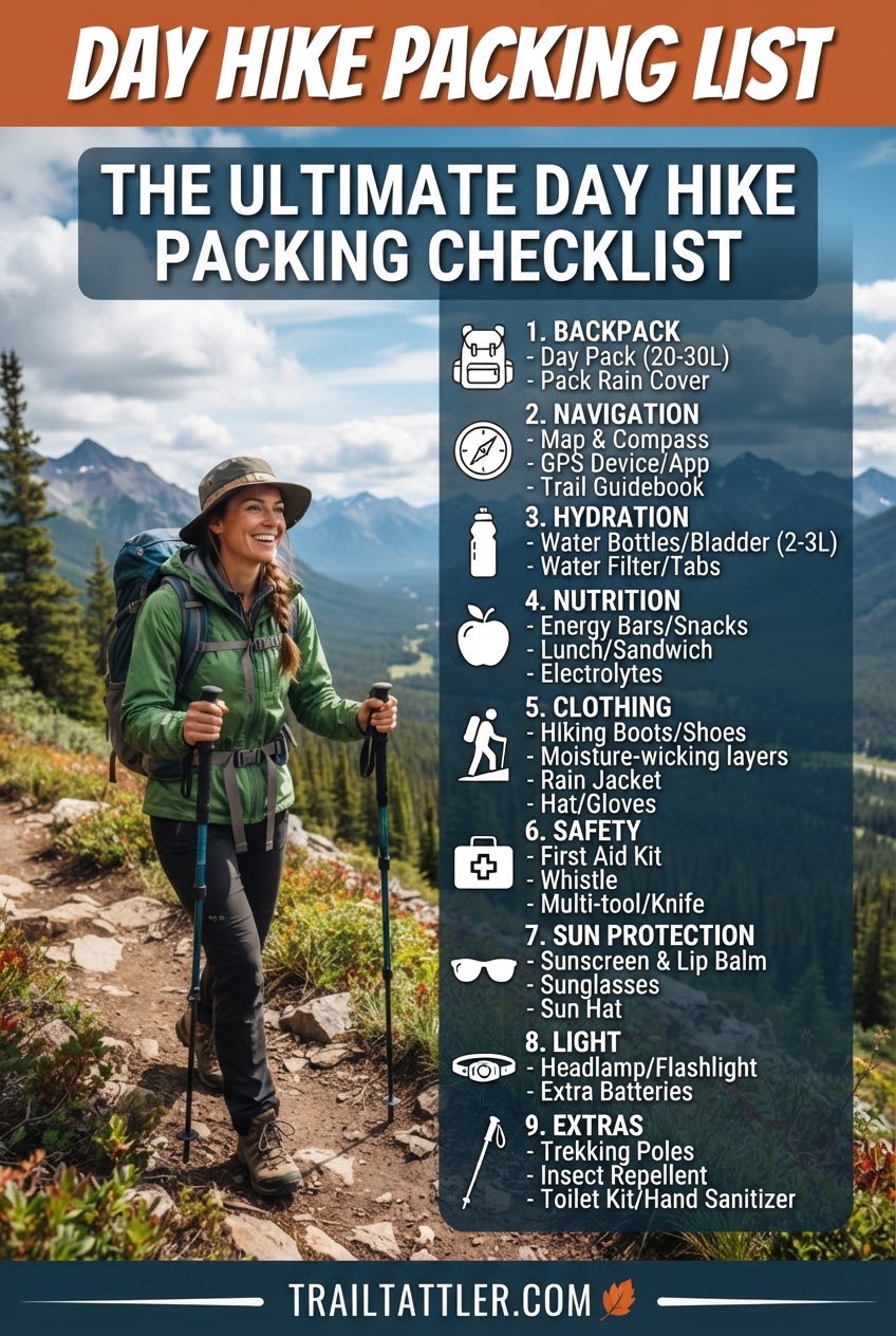 Day Hike Packing ListThe Ultimate Day Hike Packing Checklist