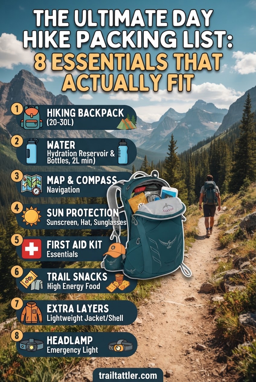 The Ultimate Day Hike Packing List: 8 Essentials That Actually Fit