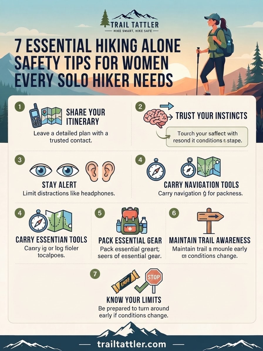7 Essential Hiking Alone Safety Tips For Women Every Solo Hiker Needs