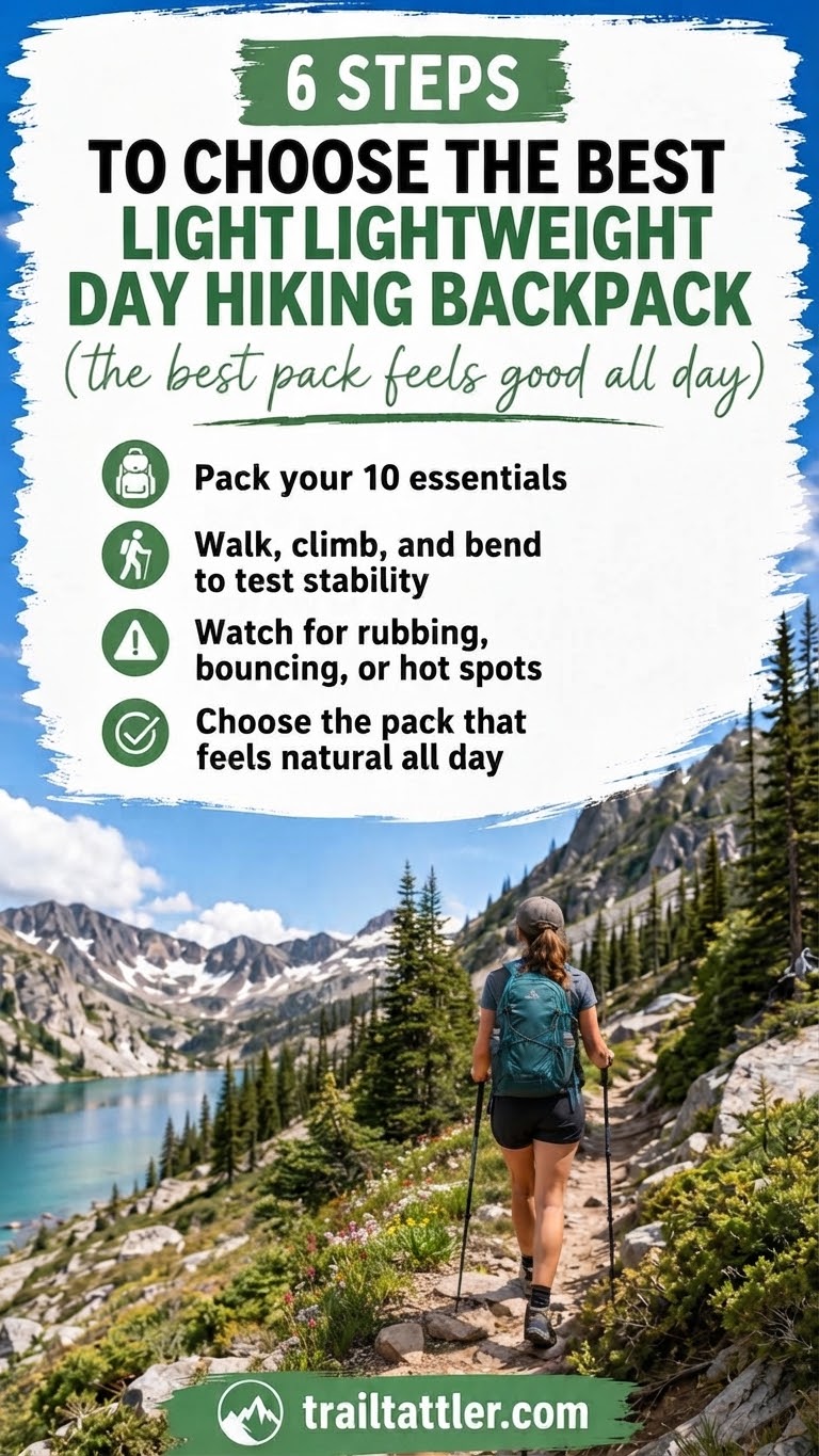 6 Steps To Choose The Best Lightweight Day Hiking Backpack