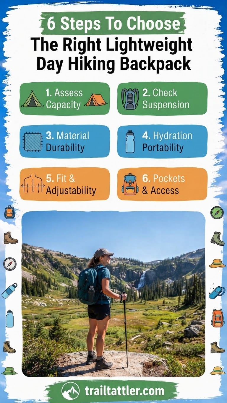 6 Steps To Choose The Right Lightweight Day Hiking Backpack