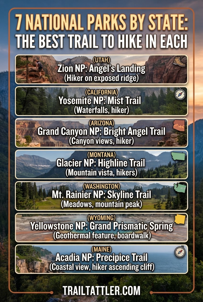 7 National Parks By State: The Best Trail to Hike in Each
