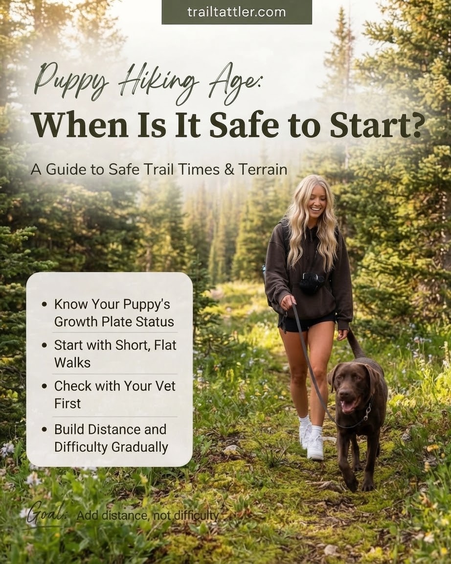 Puppy Hiking Age: When Is It Safe to Start?