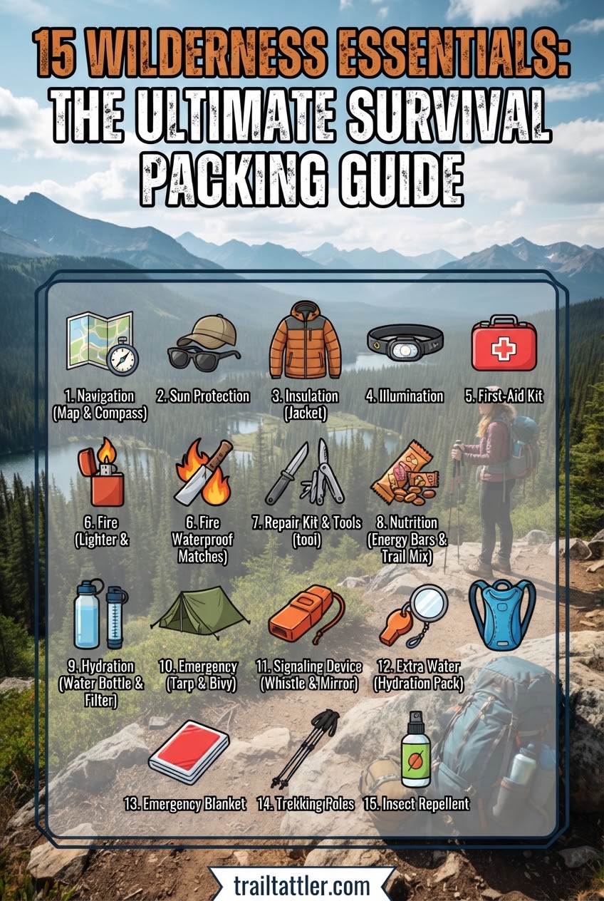 15 Wilderness Essentials: The Ultimate Survival Packing Guide