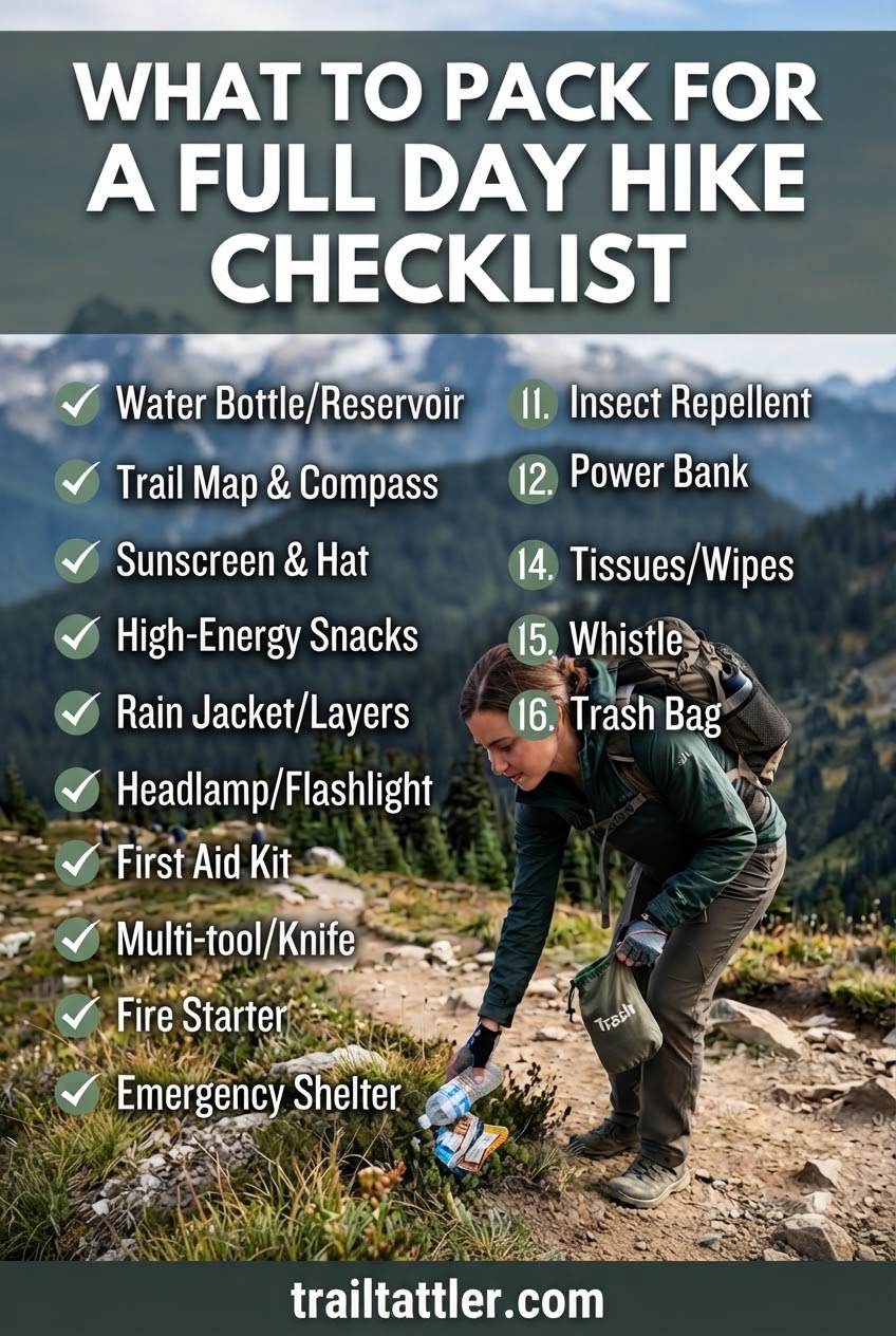 What To Pack For A Full Day Hike Checklist