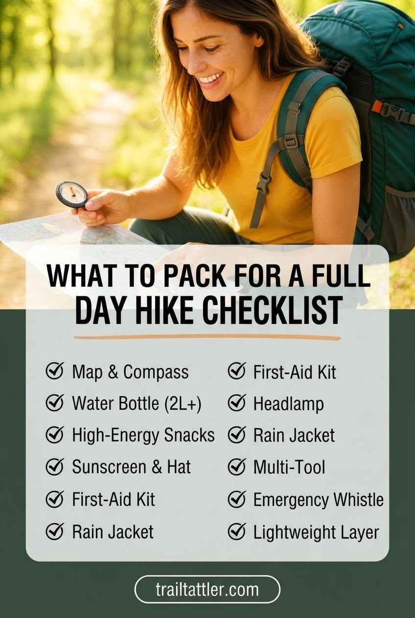 What To Pack For A Full Day Hike Checklist