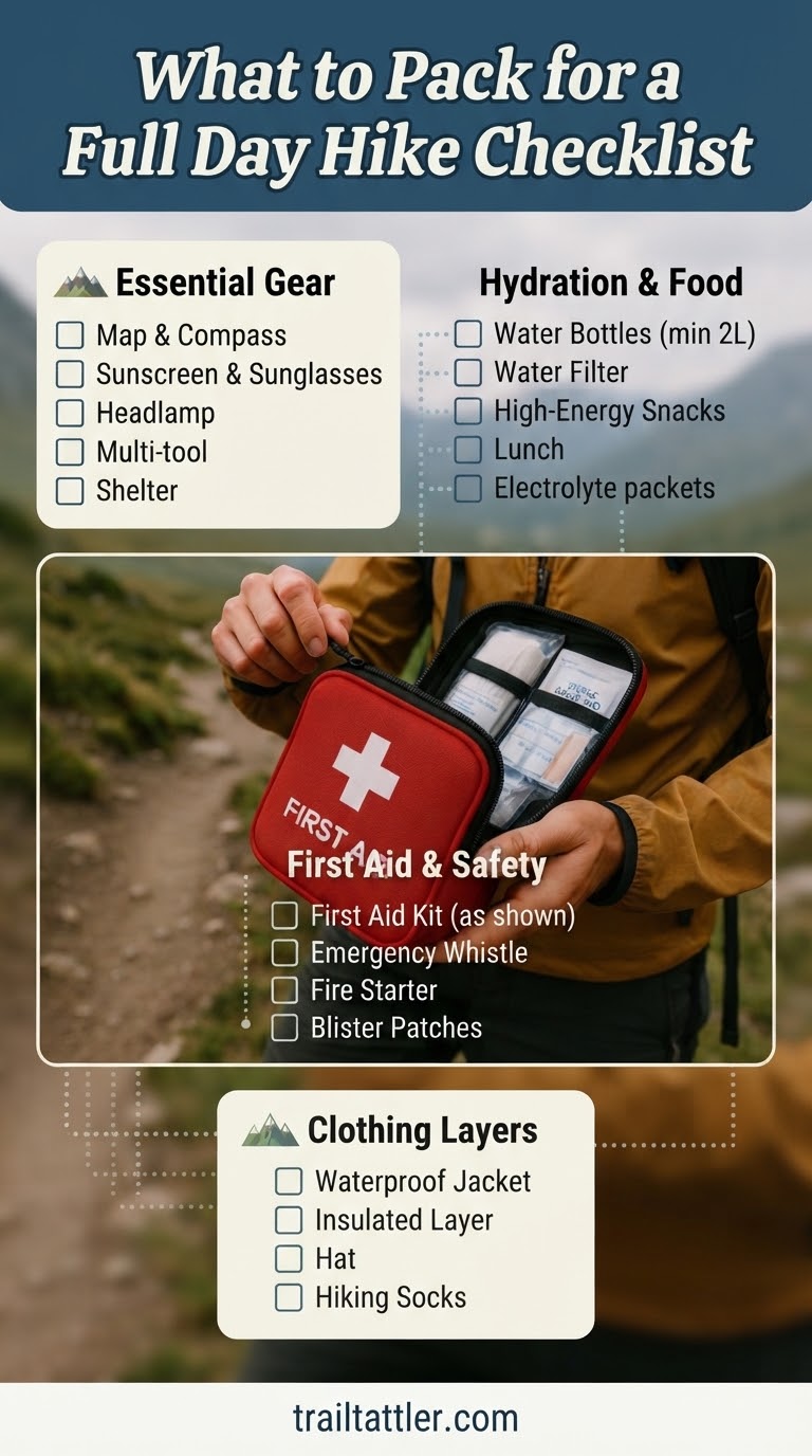 What to Pack for a Full Day Hike Checklist