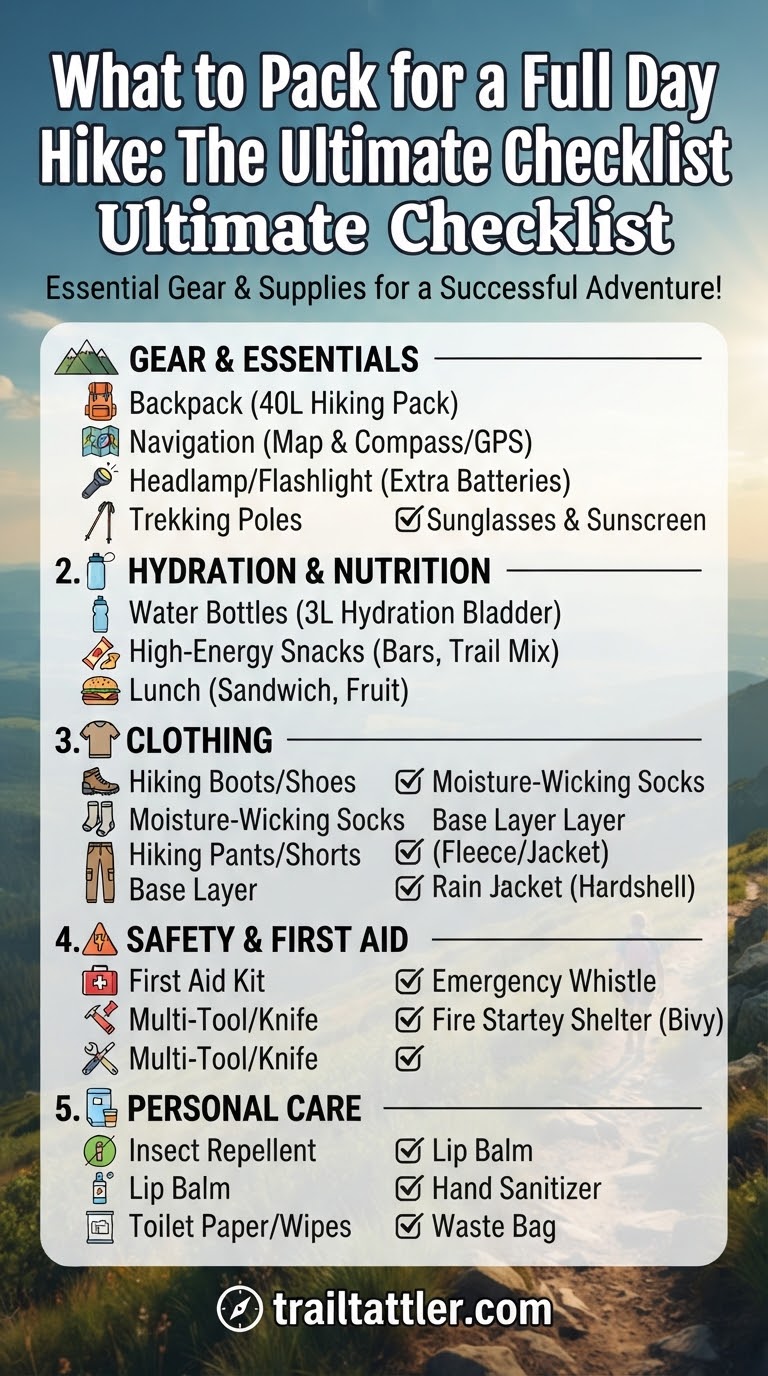 What to Pack for a Full Day Hike: The Ultimate Checklist