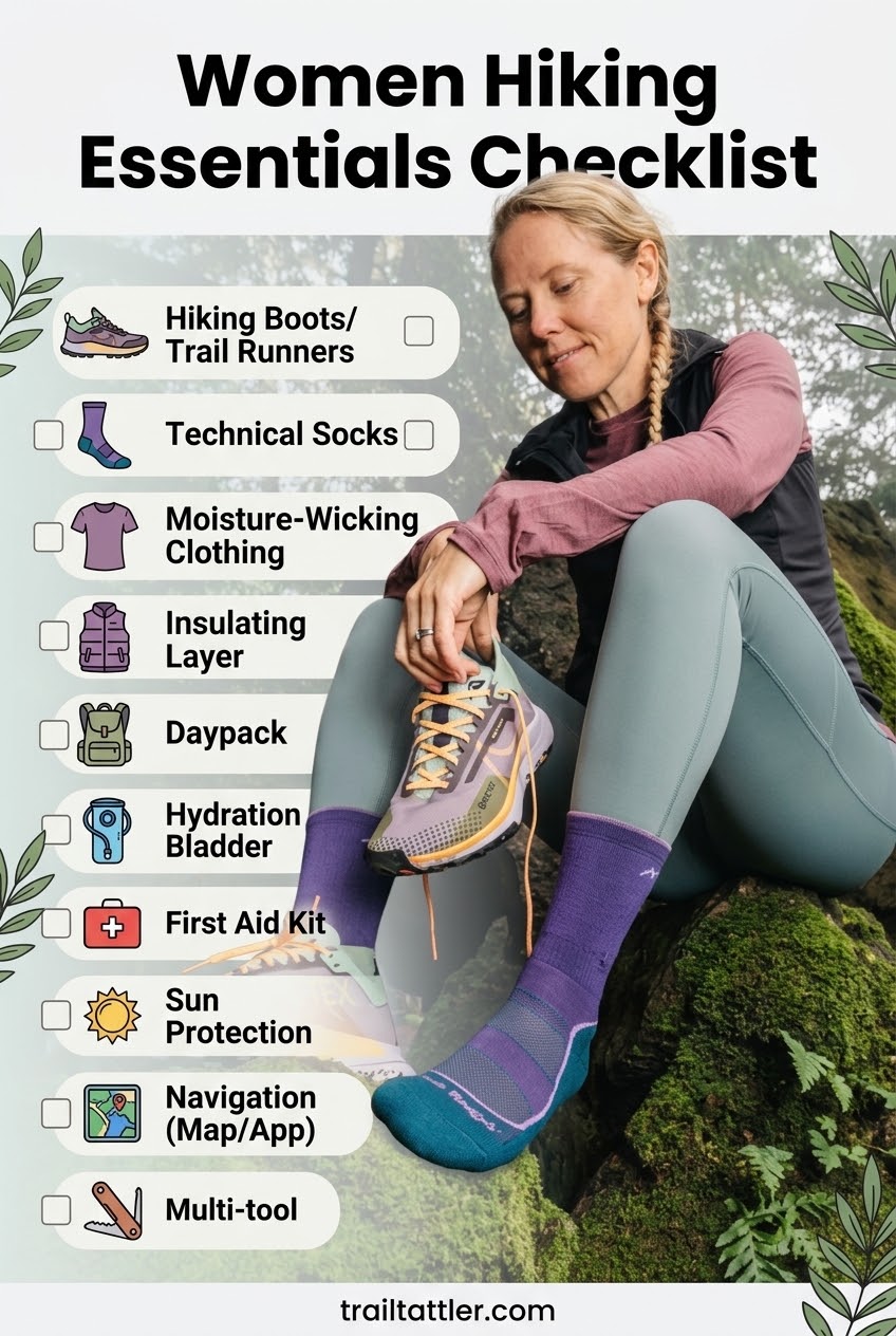 Women Hiking Essentials Checklist