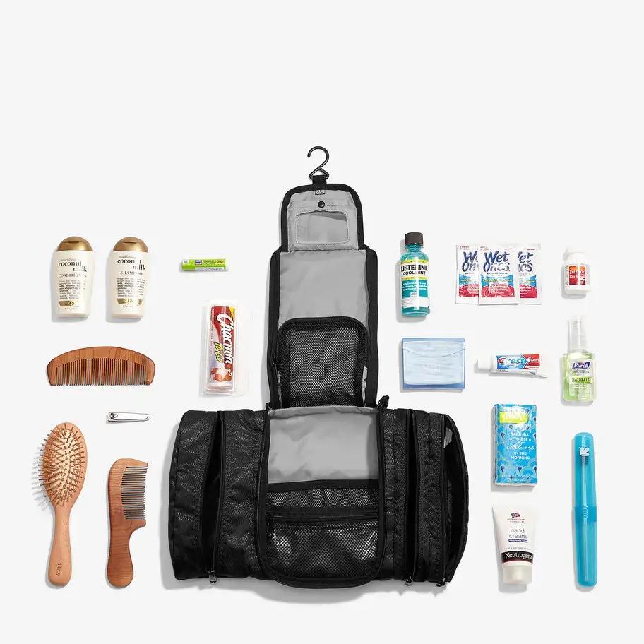 Backpacking hygiene supplies kit