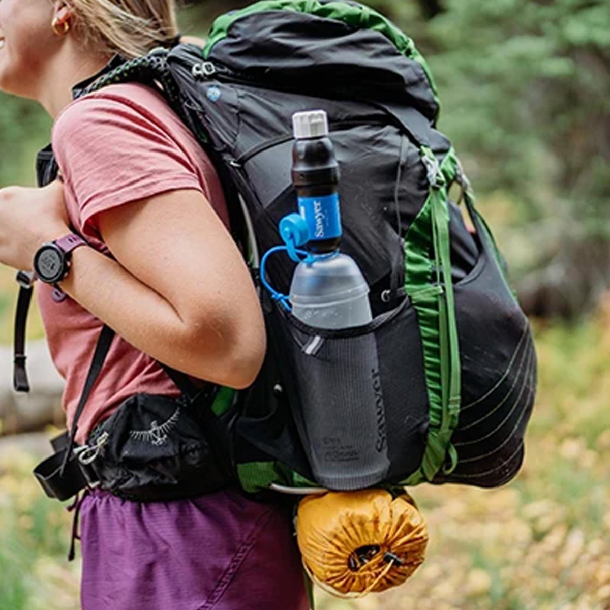 Trail snacks and water filter