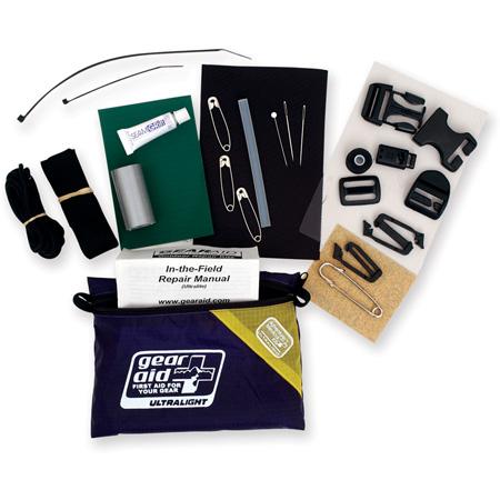 Small gear organization kit for backpacking accessories