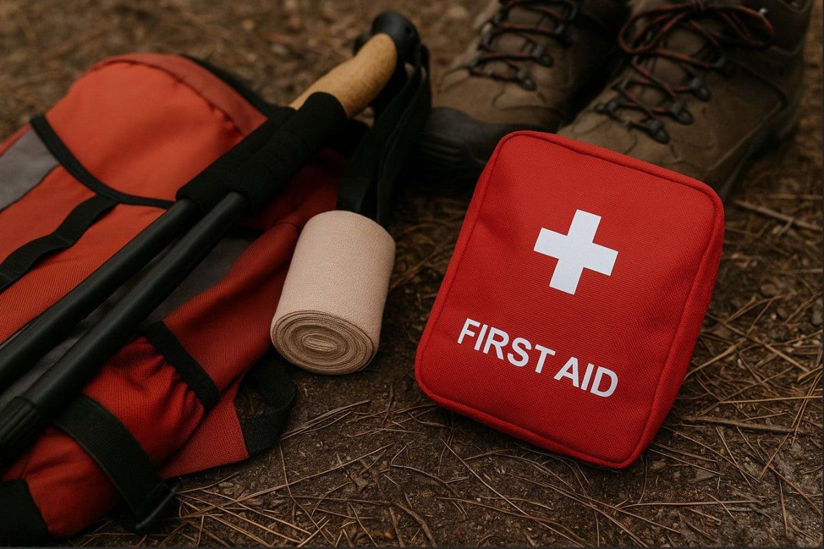 Hiking emergency supplies and first aid kit