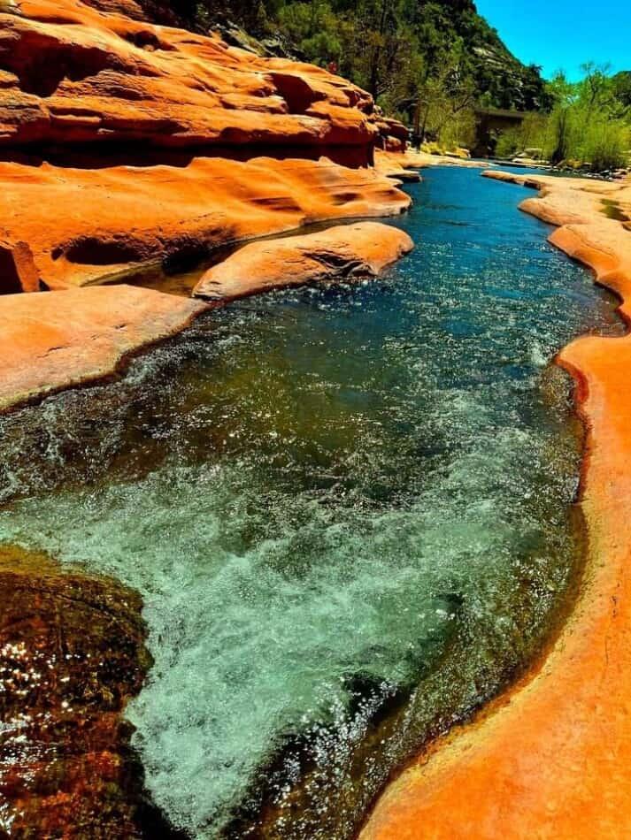 Sedona slickrock creek swimming hole