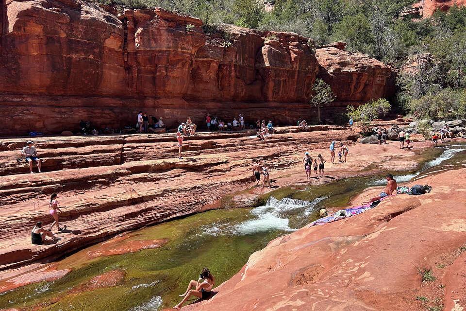 Oak Creek Slide Rock swimming area