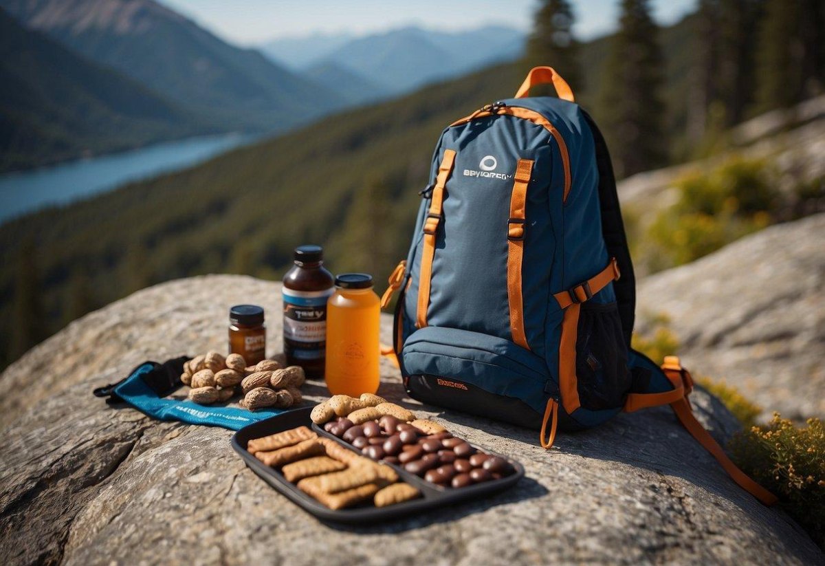 Hiking snacks and energy food