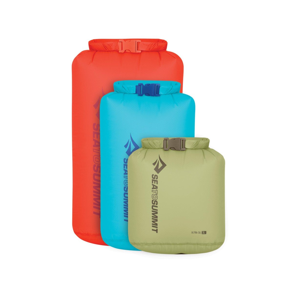 Dry bags protecting backpack gear